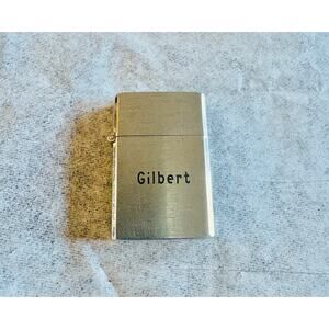 VINTAGE THE WEE WELLINGTON TINY CIGARETT LIGHTER JAPAN Engraved “Gilbert”